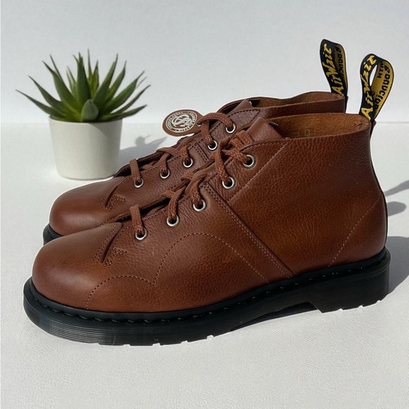 Dr Martens Church Monkey Boots Made in England- Biscuit Buckingham US 9 NEW - Picture 1 of 15
